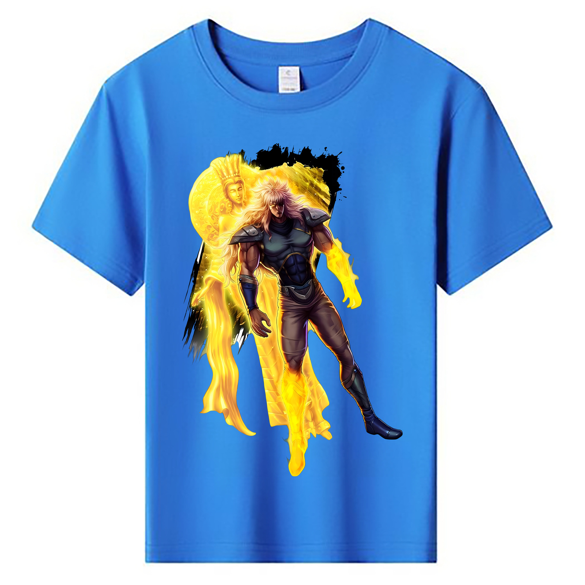 （画像用） 北斗の拳 Fist of the North Star 綿100％キッズTシャツ（フロントプリント）
